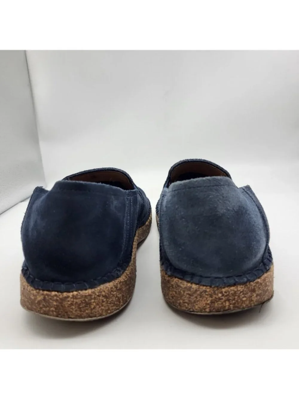 Birkenstock Callan Men’s Slip-On Suede Shoes Size 42 9 US Navy Cork Sole